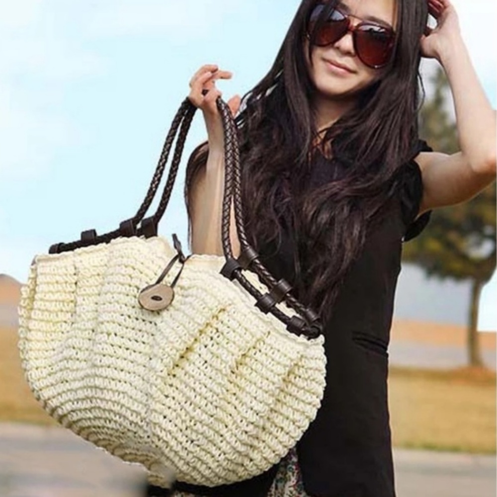 One Day Sale💖Straw Bag Bohemian Summer Beach Bag - Picture 4 of 6